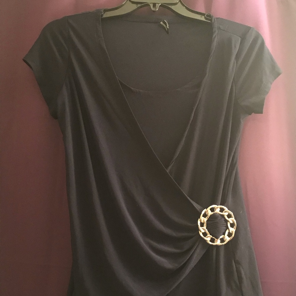 Navy Blue Blouse